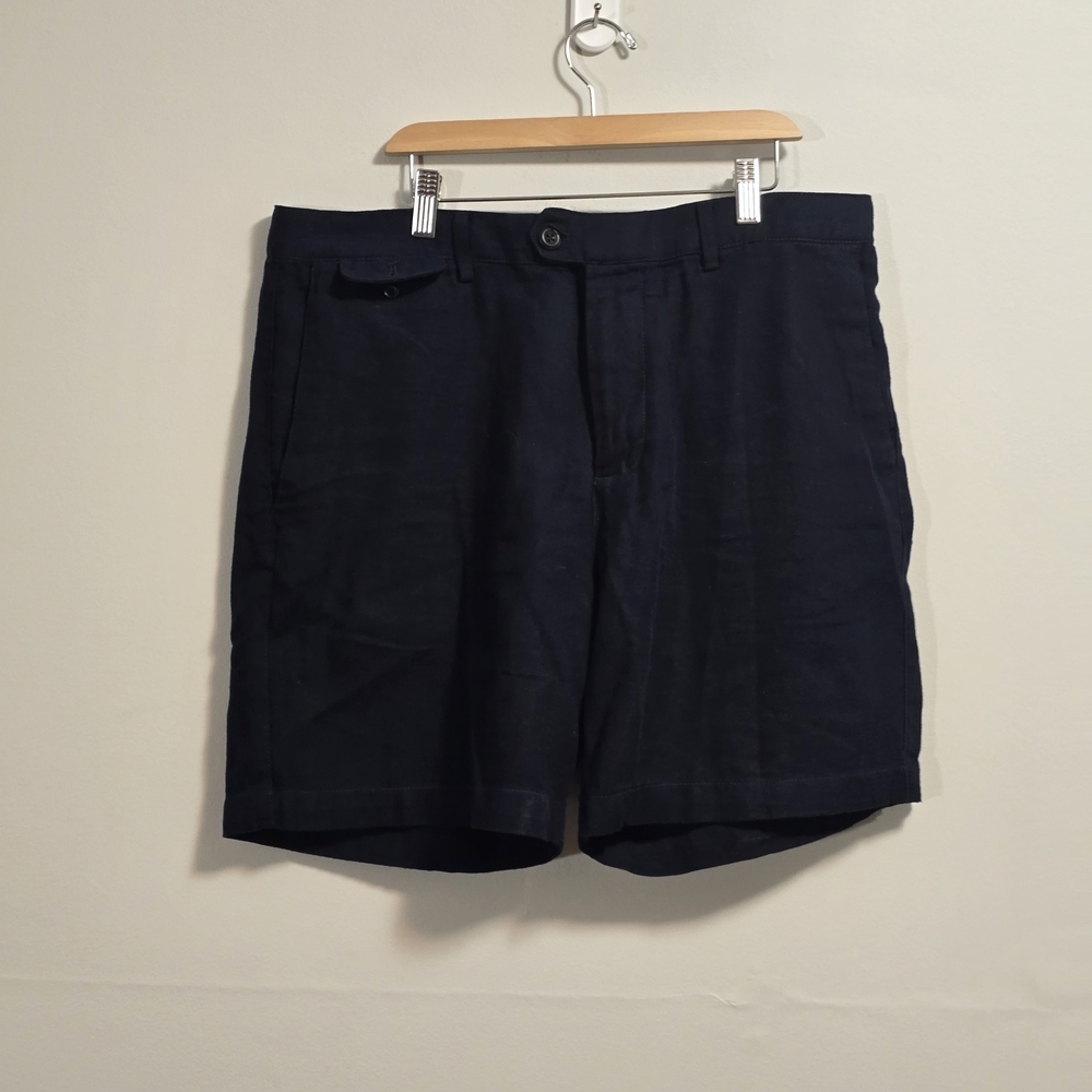 Banana Republic Linen Blend Navy Shorts